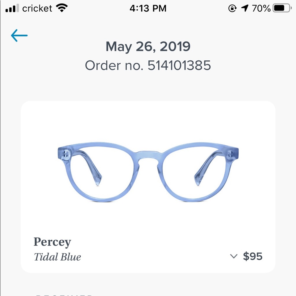 Warby Parker frames Percy